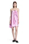 Acne Studios Ruffled Halterneck Satin Minidress
