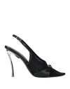 Acne Studios Mesh Slingback Heels In Black
