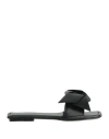 Acne Studios Bow-detailing Leather Slides In Black