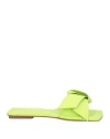 Acne Studios Woman Sandals Lime Green Size 6 Leather