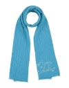 Acne Studios Woman Scarf Azure Size - Wool, Nylon In Blue