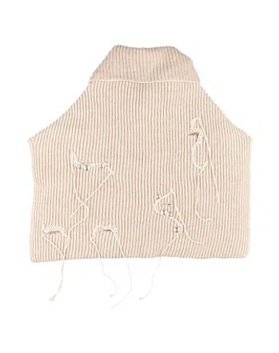 Acne Studios Woman Scarf Beige Size - Wool, Cotton, Nylon