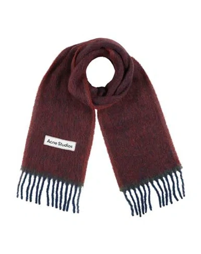 Acne Studios Woman Scarf Brick Size - Alpaca Wool, Wool, Nylon, Mohair Wool In Red