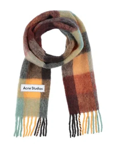Acne Studios Woman Scarf Brick Size - Alpaca Wool, Wool, Nylon, Mohair Wool In Red