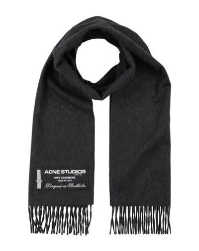 Acne Studios Woman Scarf Charcoal Size - Cashmere In Grey