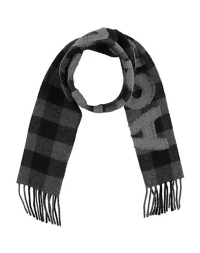 Acne Studios Woman Scarf Grey Size - Wool, Nylon In Gray