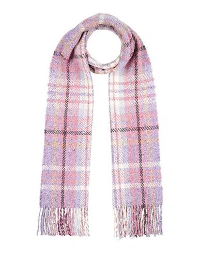 Acne Studios Woman Scarf Lilac Size - Wool, Nylon, Silk, Cotton, Polyester