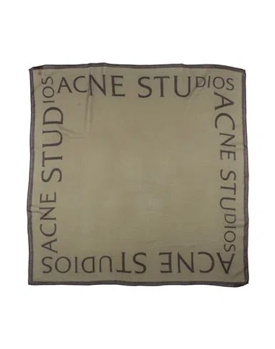 Acne Studios Woman Scarf Military Green Size - Wool