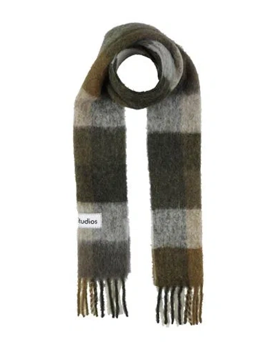 Acne Studios Woman Scarf Military Green Size - Alpaca Wool, Wool, Nylon, Mohair Wool