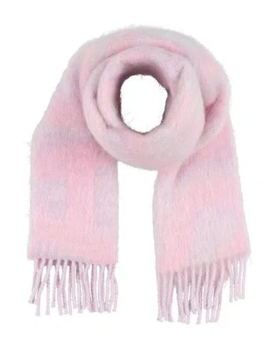 Acne Studios Woman Scarf Pink Size - Wool, Nylon, Alpaca Wool, Mohair Wool