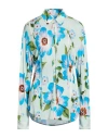 Acne Studios Button-up Printed Shirt In Blue