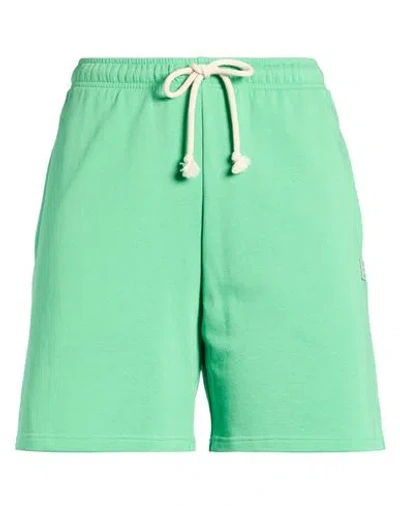 Acne Studios Woman Shorts & Bermuda Shorts Green Size L Cotton