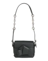 Acne Studios Musubi Leather Shoulder Bag In Black