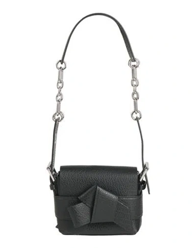 ACNE STUDIOS ACNE STUDIOS WOMAN SHOULDER BAG BLACK SIZE - LEATHER