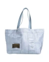 Acne Studios Woman Shoulder Bag Light Blue Size - Cotton In Blue