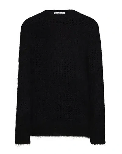 Acne Studios Woman Sweater Black Size L Mohair Wool, Nylon