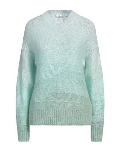 Acne Studios Woman Sweater Light Green Size S Acrylic, Nylon, Mohair Wool