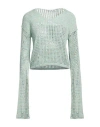 Acne Studios Woman Sweater Light Green Size S Cotton, Viscose, Nylon In Green