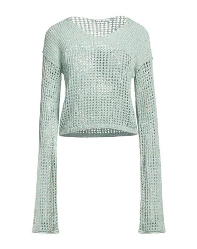 Acne Studios Woman Sweater Light Green Size S Cotton, Viscose, Nylon