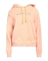 ACNE STUDIOS ACNE STUDIOS WOMAN SWEATSHIRT APRICOT SIZE XS ORGANIC COTTON