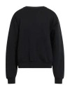 Acne Studios Woman Sweatshirt Black Size L Cotton, Polyester In Multi