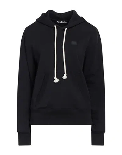 Acne Studios Woman Sweatshirt Black Size Xs Cotton In Black
