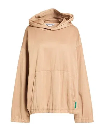 Acne Studios Woman Sweatshirt Bronze Size M Recycled Polyester, Organic Cotton In Orange