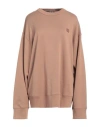 Acne Studios Woman Sweatshirt Brown Size M Cotton