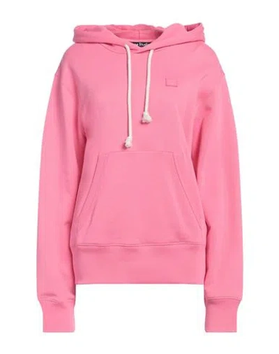 Acne Studios Woman Sweatshirt Fuchsia Size L Cotton In Pink