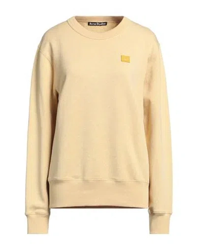 Acne Studios Woman Sweatshirt Mustard Size L Cotton In Yellow