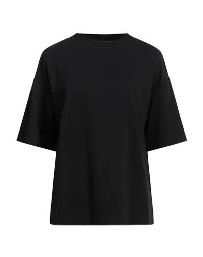 Acne Studios Alpha Studio Woman T-shirt Black Size 10 Viscose, Polyamide, Elastane