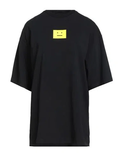 Acne Studios Woman T-shirt Black Size S Cotton, Elastane, Polyester, Bioceramic Fiber