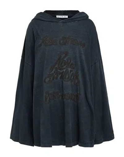 Acne Studios Woman T-shirt Midnight Blue Size S/m Cotton