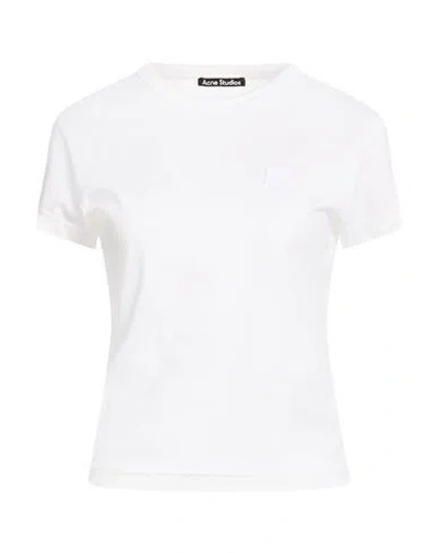 Acne Studios Woman T-shirt White Size L Cotton