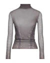 Acne Studios Woman Top Dark Brown Size L Nylon In Brown