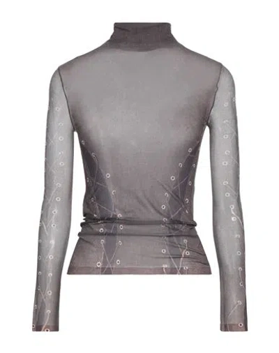 Acne Studios Woman Top Dark Brown Size L Nylon