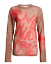 Acne Studios Woman Top Light Brown Size M Polyester, Elastane