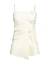 Acne Studios Women's Tiop Stretch Linen Suiting Top In Soft Yellow