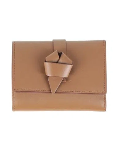 Acne Studios Woman Wallet Brown Size - Leather