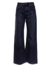 Acne Studios Logo Patch Wide-leg Jeans In Black