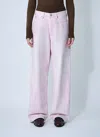 Acne Studios Womens Pale Pink 1981 Wide-leg Denim Jeans Xxs In Pink