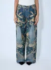 Acne Studios Wide Leg Denim Jeans In Blue
