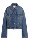 Acne Studios Washed Denim Jacket In Blue