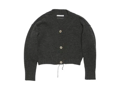 Pre-owned Acne Studios Women's  Knit Cardigan In Anthracite Grey