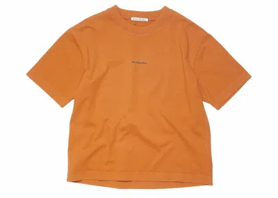 Pre-owned Acne Studios Women's  Logo T-shirt In Burnt Orange