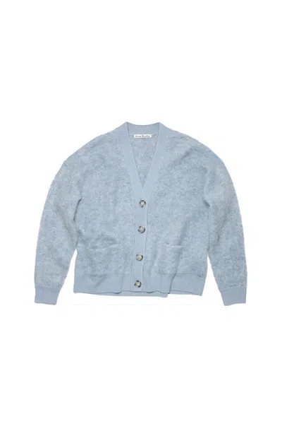Pre-owned Acne Studios Women's  Wool Mohair Cardigan In Blue