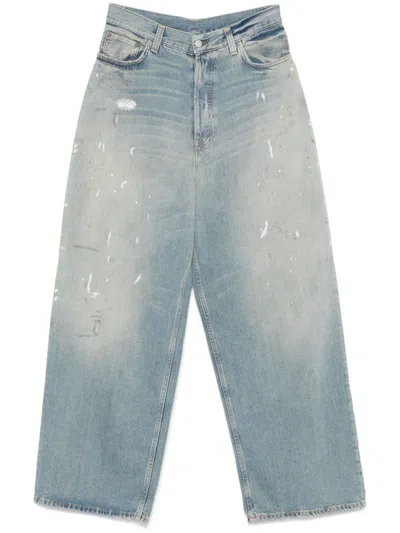 Acne Studios Women Baggy Jeans Denim In Multicolor