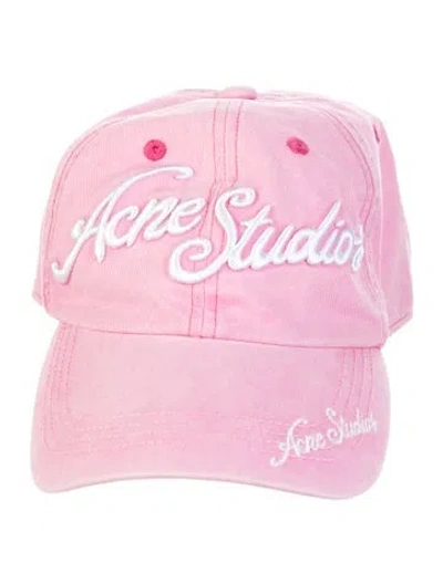 Pre-owned Acne Studios Women's Baseball Cap In Pink