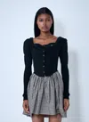 Acne Studios Women Bea Corset Cardigan In Black