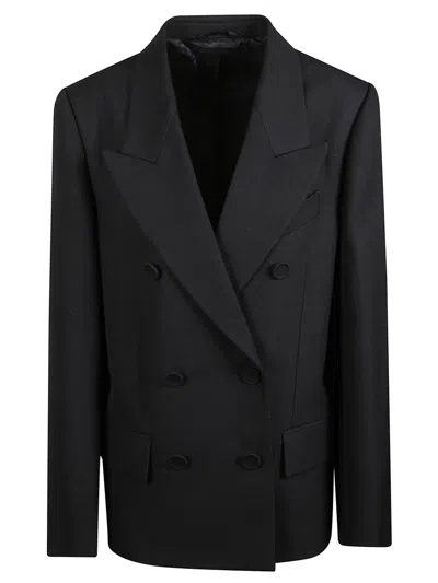 Acne Studios Women Black Solid Peaked Lapel Blazer